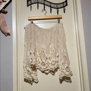 Off the shoulder crop top!